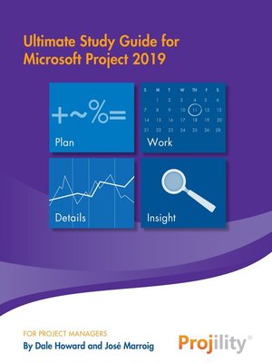 cover image of Ultimate Study Guide for Microsoft Project 2019